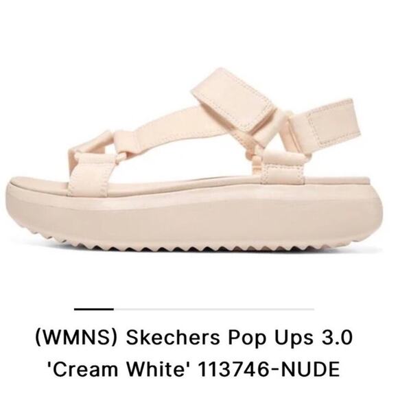 Woman’s Skechers Pop Ups 3.0 'Cream White'  Nude Color Size 6 BRAND NEW! - Picture 3 of 8